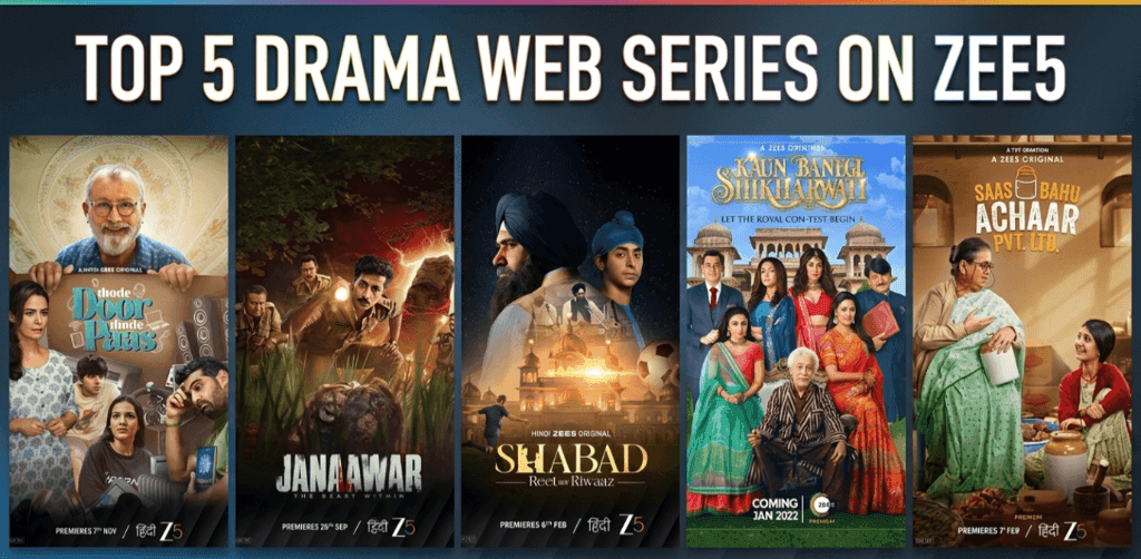 Top 5 Drama Web Series on ZEE5 You Should Watch