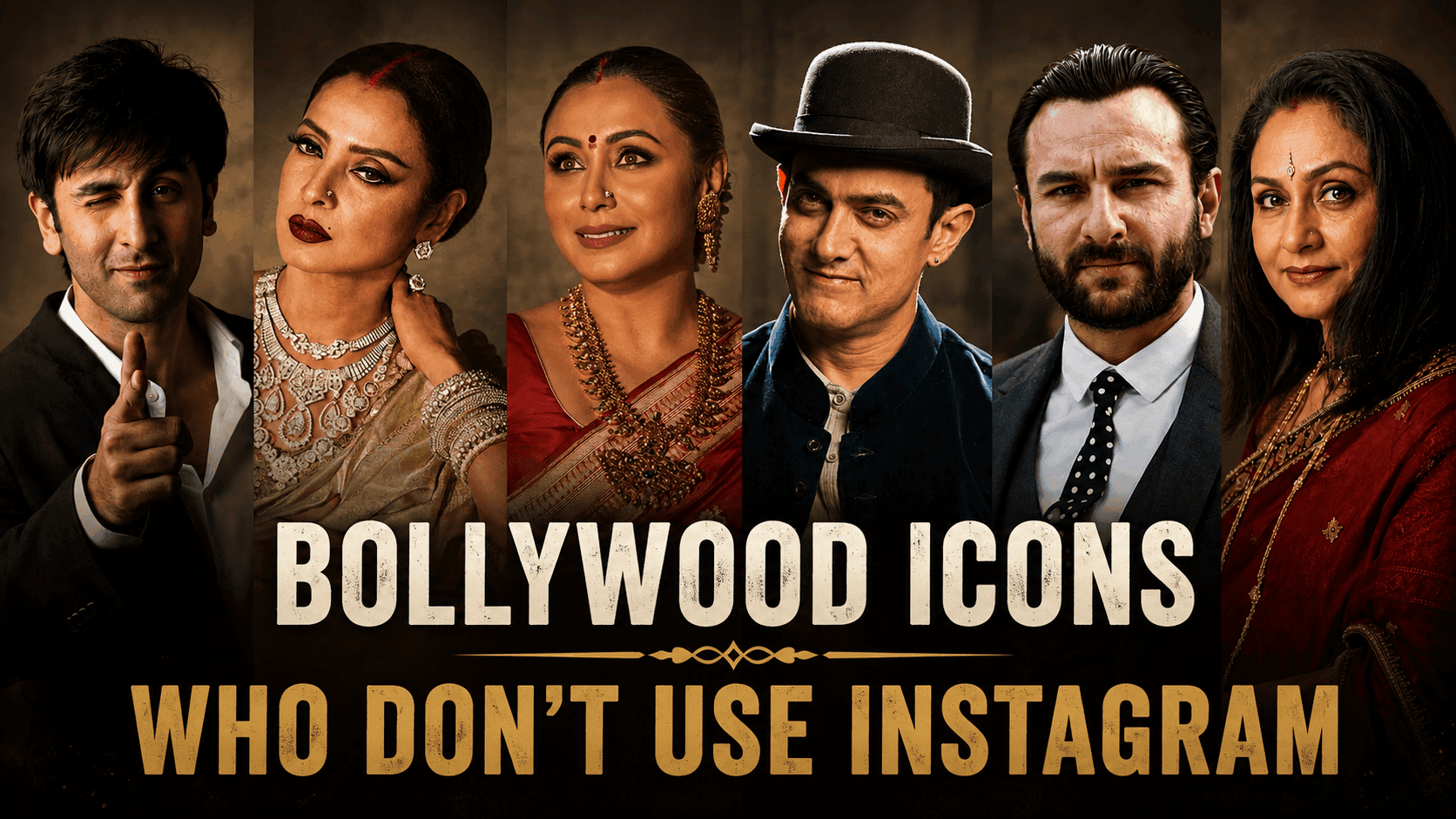 Top Bollywood Icons Who Still Don't Use Instagram
