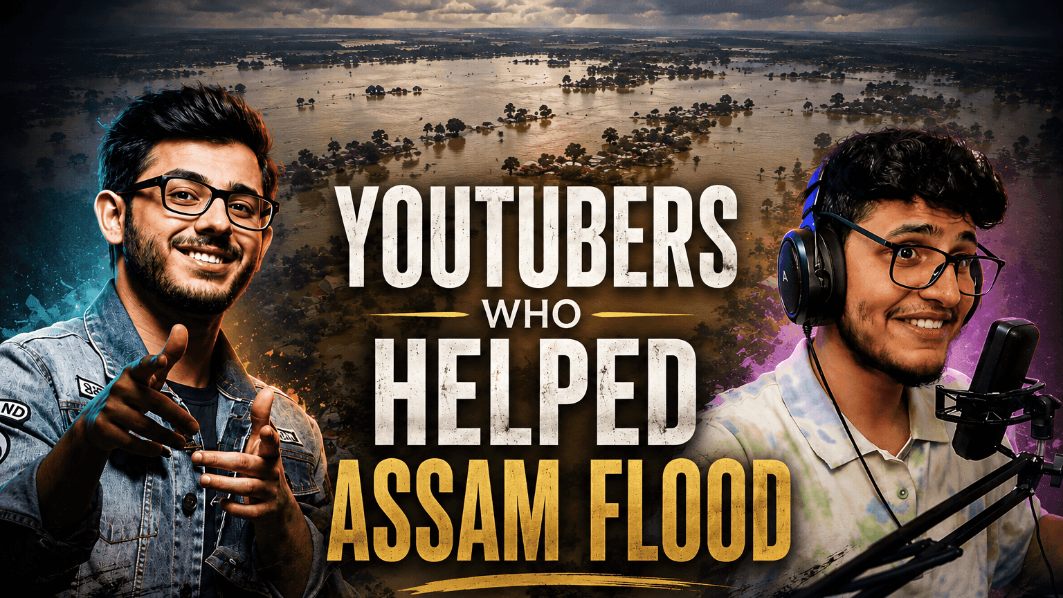 Indian YouTubers Who Support Assam Flood Relief Campaigns