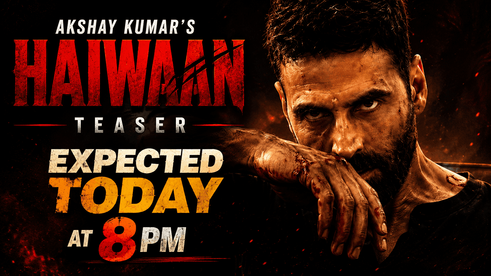 Akshay Kumar's Haiwaan Teaser Expected Today at 8 PM
