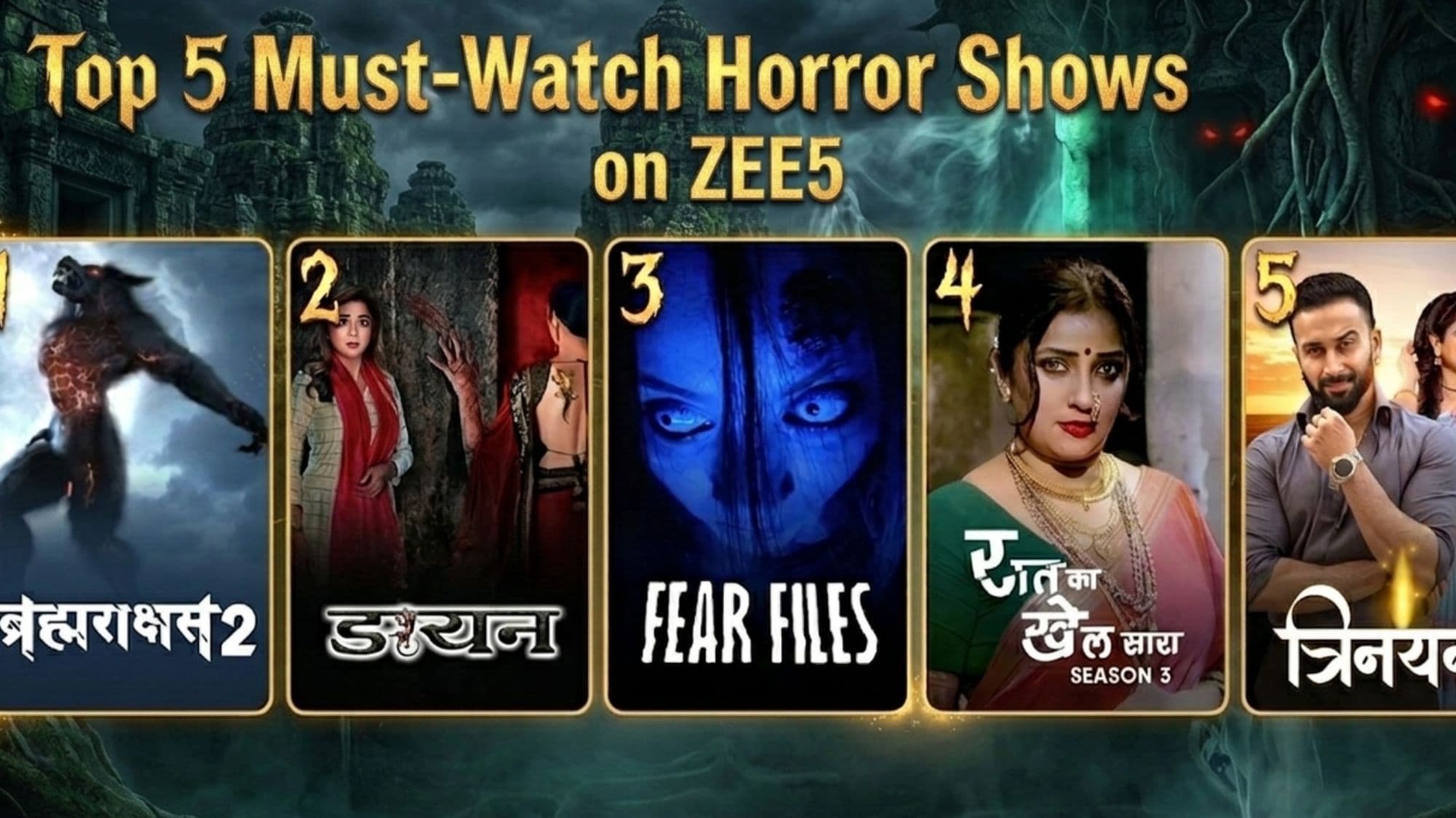 Top 5 Must Watch Horror Shows on Zee5