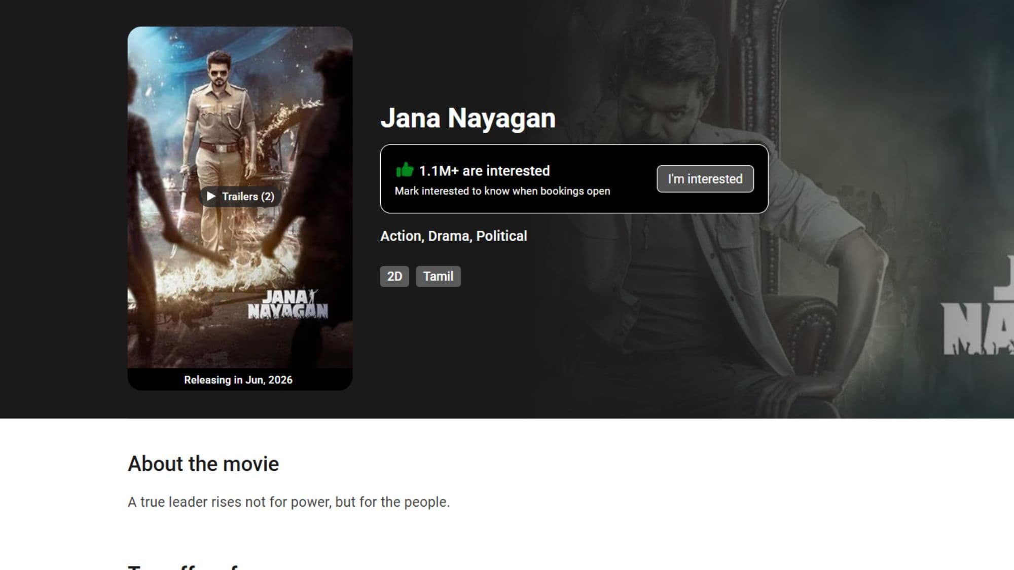 Jana Nayagan Profile