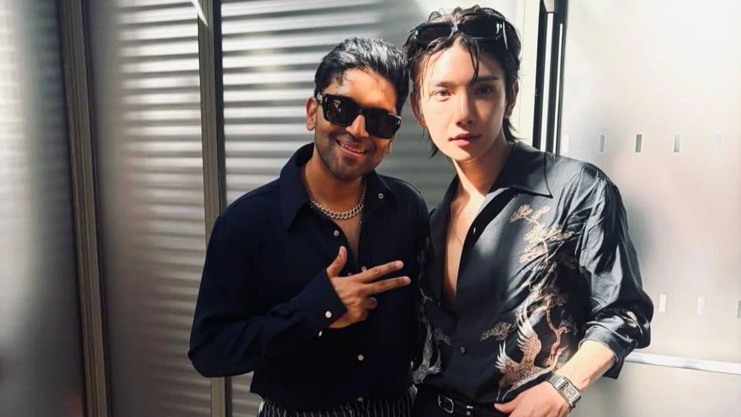 SEVENTEEN's Joshua And Guru Randhawa Meet In Paris