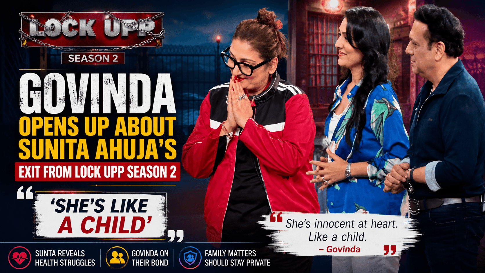 Why Sunita Left Lock Upp 2? Govinda Reveals Truth