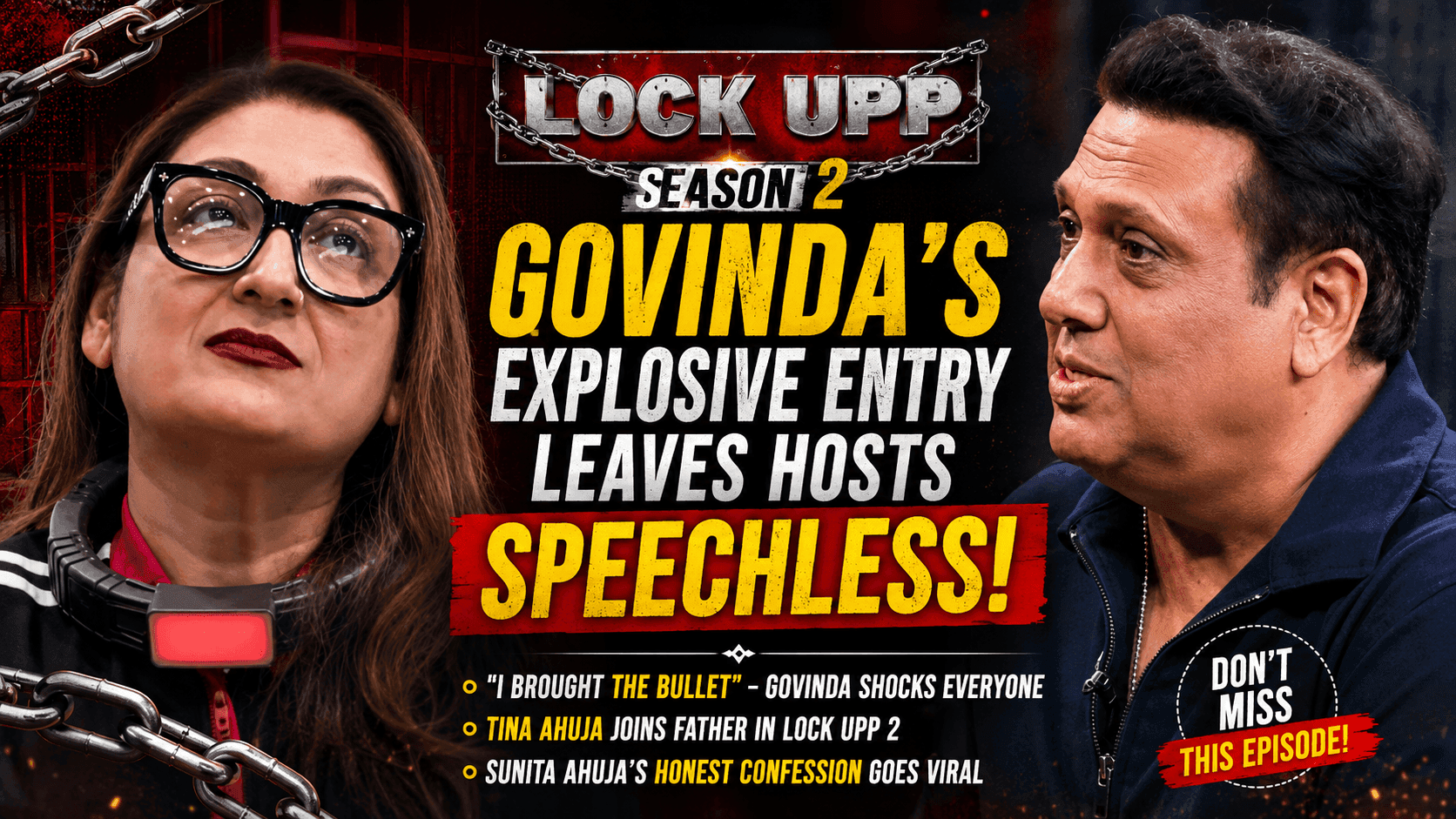 Lock Upp 2: Govinda's Gun Comment Sparks Massive Buzz