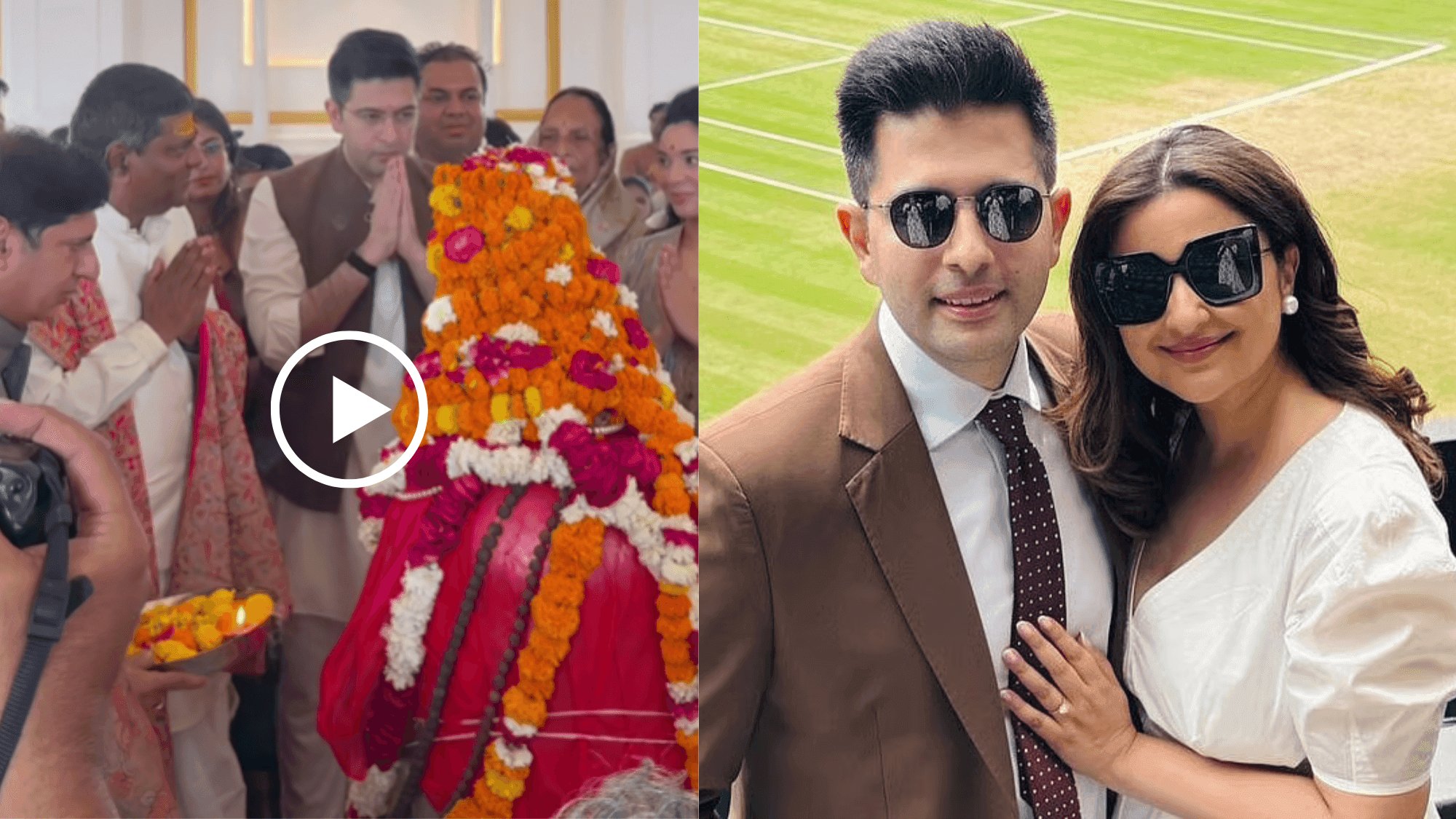 Raghav Chadha Attends Grand Parad Shivling Ceremony