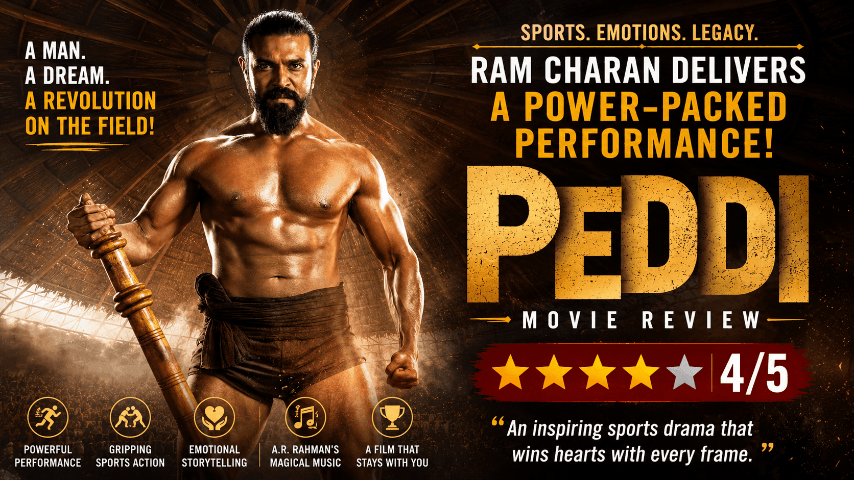 Peddi Movie Review: Action, Emotion and Ram Charan at His Best