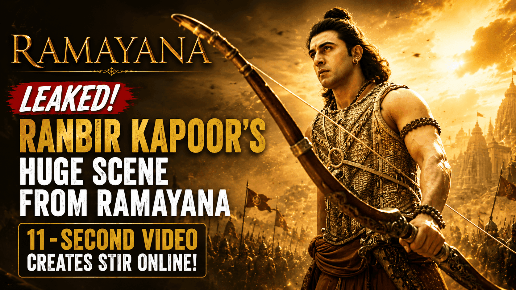 Ramayana: Ranbir Kapoor's Leaked Scene Goes Viral Online