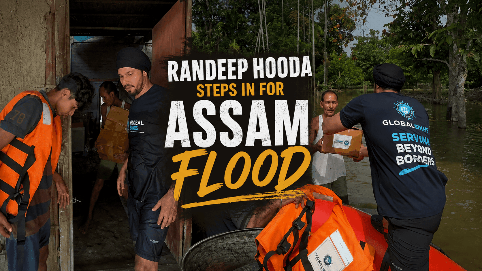 Randeep Hooda Visits Upper Assam, Calls Floods ‘Man-Made’