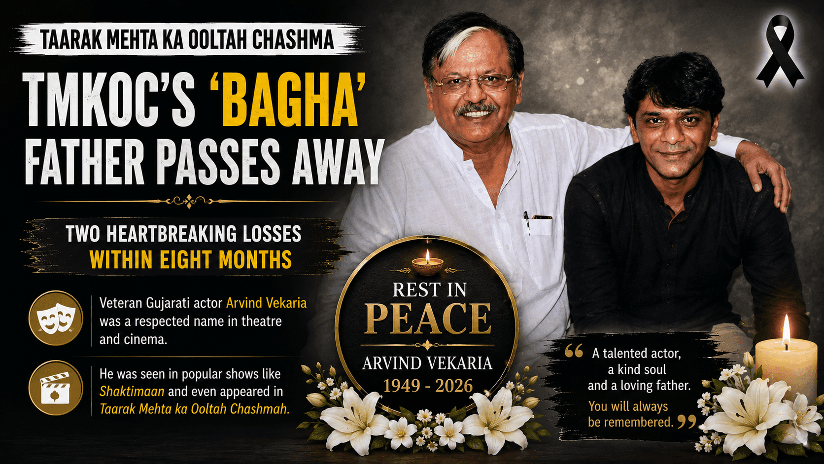 TMKOC Actor Tanmay Vekaria's Father Arvind Passes Away