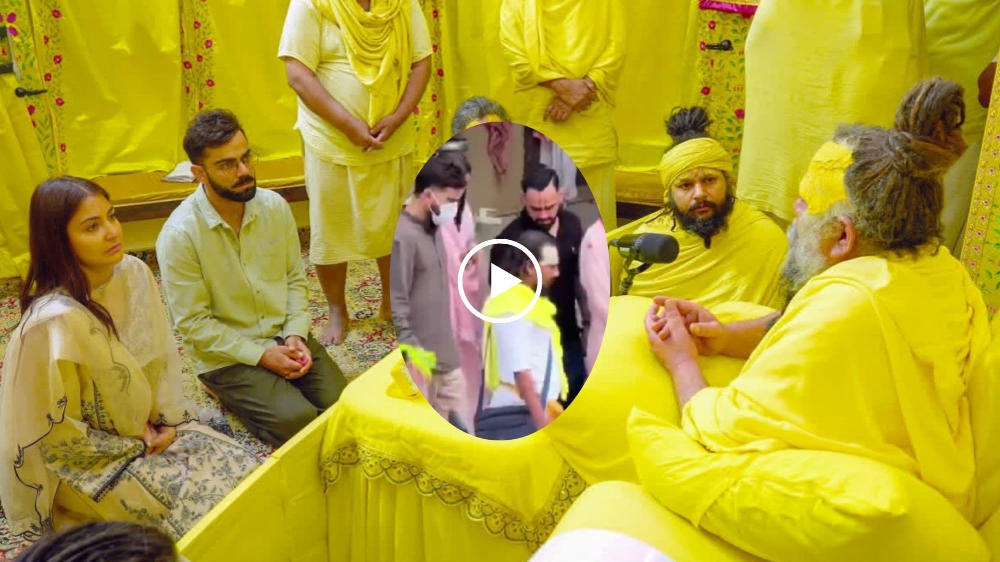 Virat Kohli and Anushka Seek Premanand Ji’s Blessings After RCB Win, Viral Video