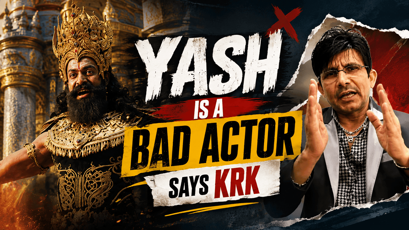 KRK Slams Yash’s Ravana Look, Fans Defend Ramayana Star