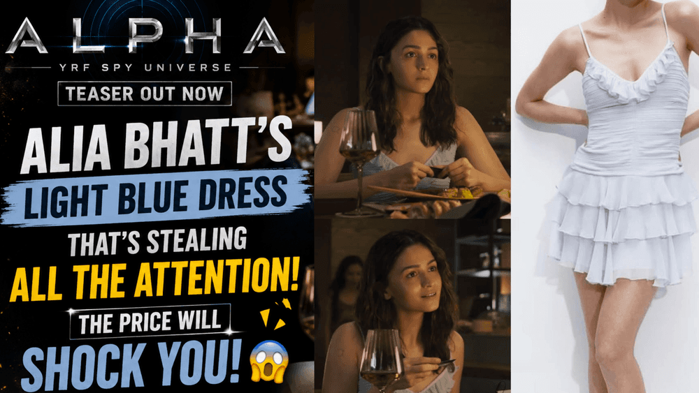 Alia Bhatt’s ₹1999 Blue Dress in Alpha Teaser Goes Viral