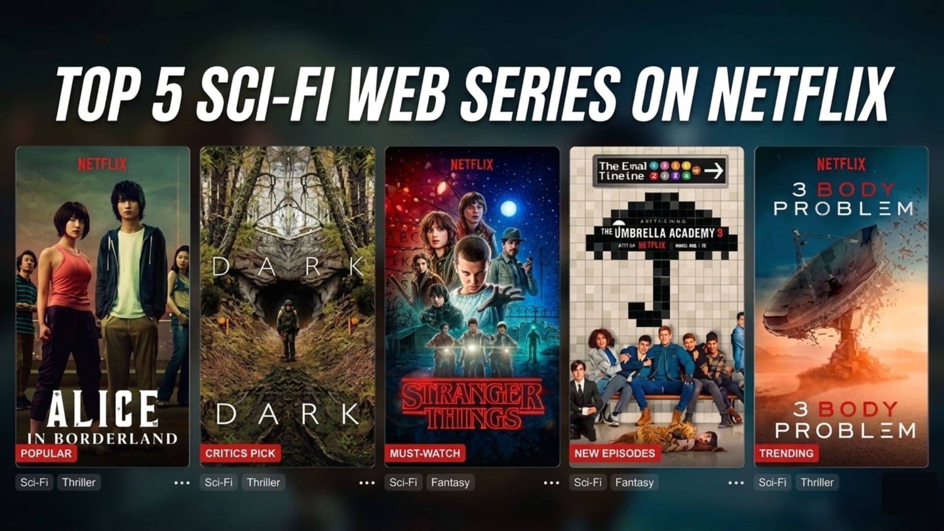 Top 5 Sci-Fi Series on Netflix You Must Watch