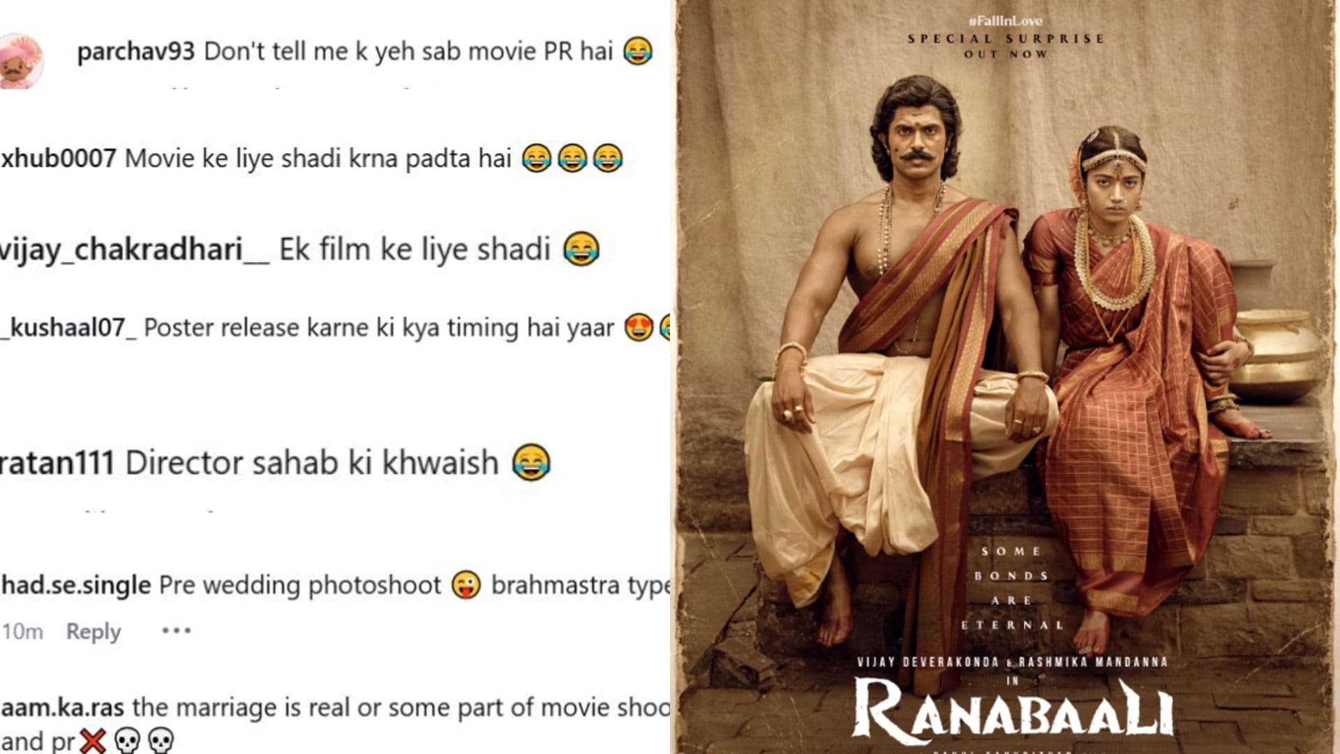 Vijay and Rashmika Ranabaali PR Stunt